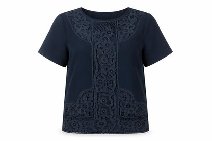Womens UK Size 8 Warehouse Blue Tunic Blouse
