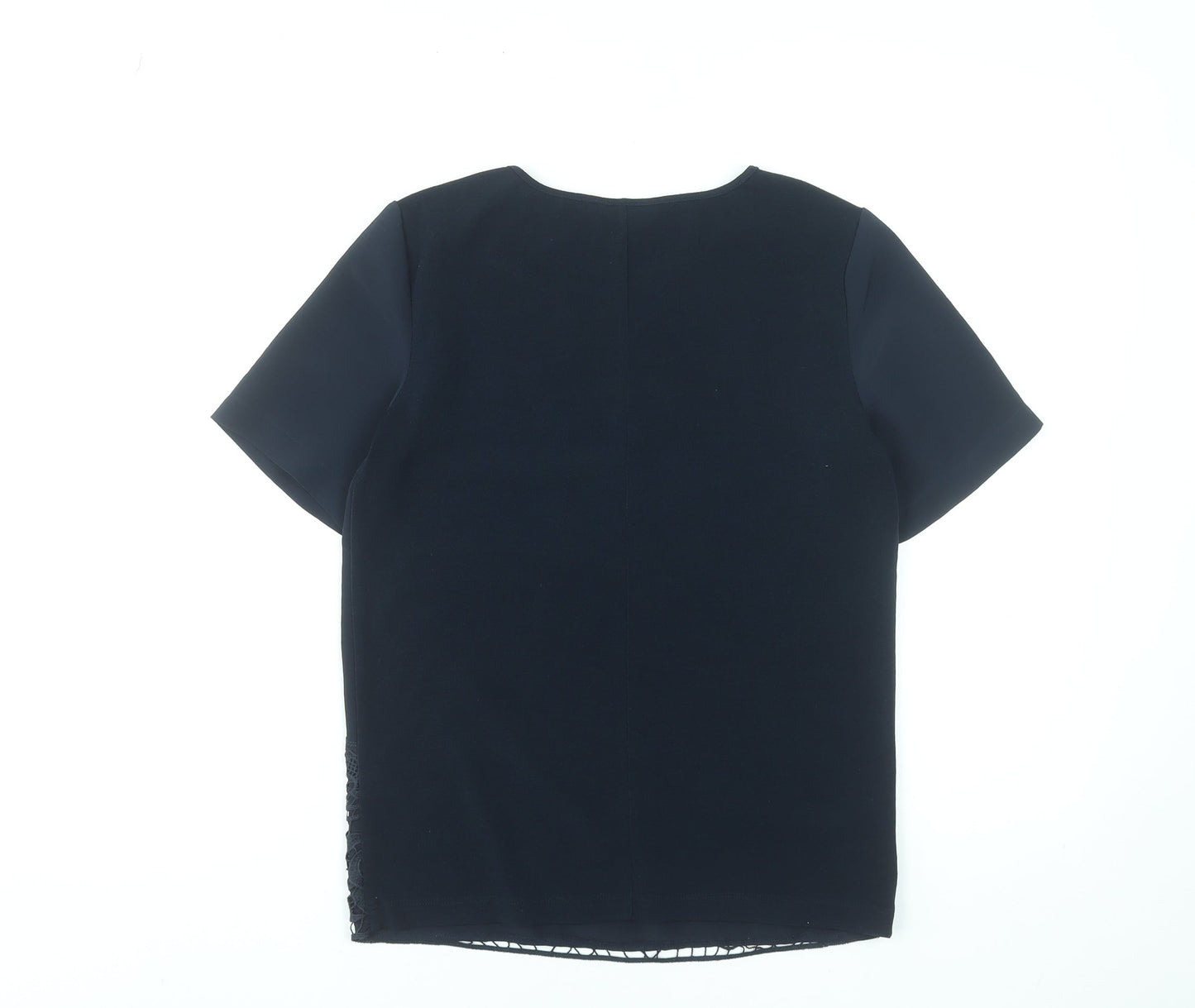 Womens UK Size 8 Warehouse Blue Tunic Blouse