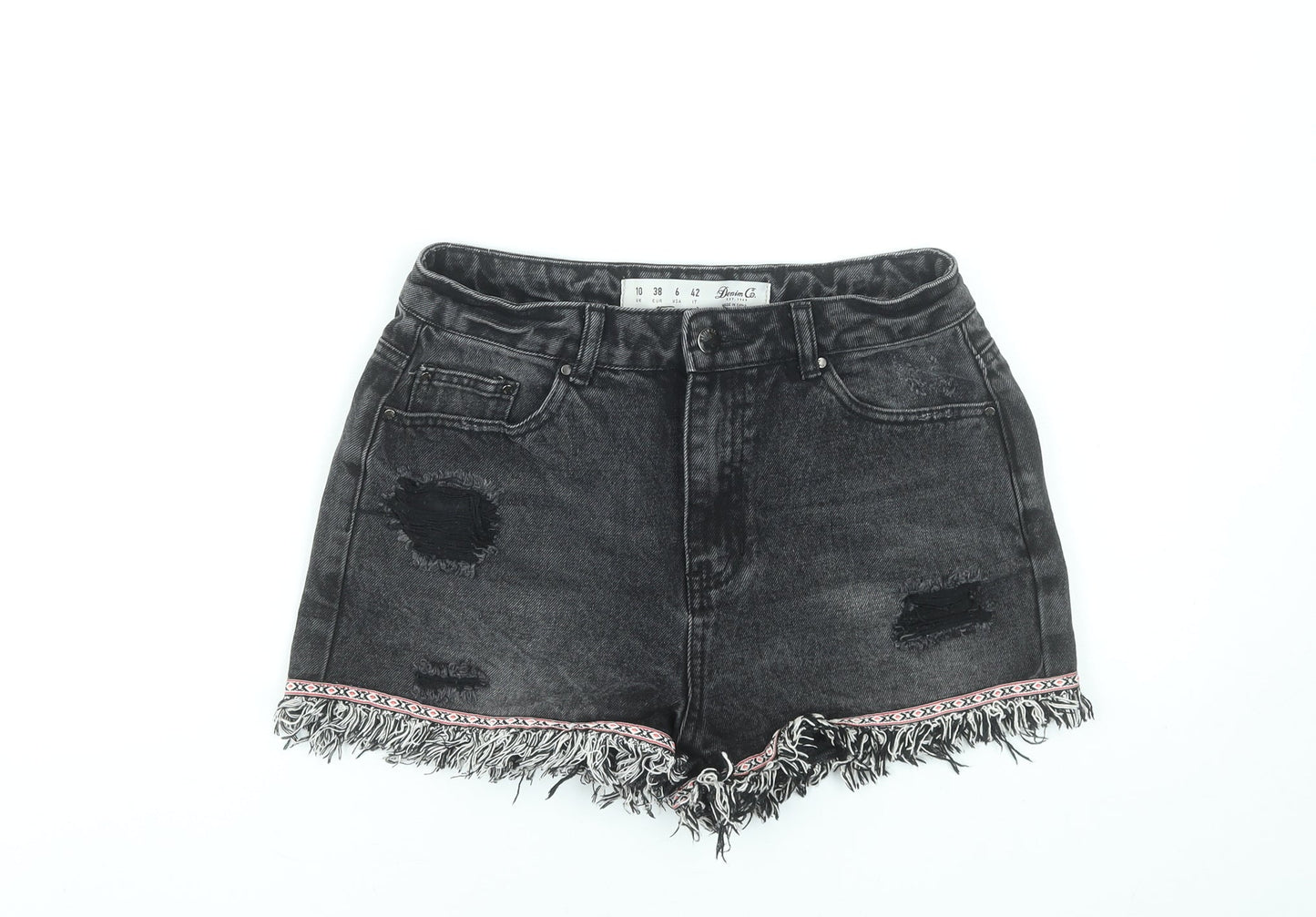 Womens UK Size 10 Denim Co. Regular Fit Cut-Off Shorts