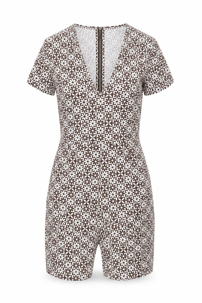 Womens UK Size S H&M One-Piece Brown Playsuit