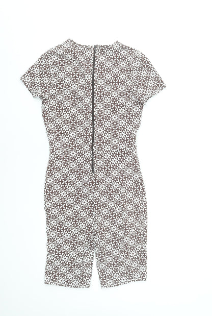 Womens UK Size S H&M One-Piece Brown Playsuit