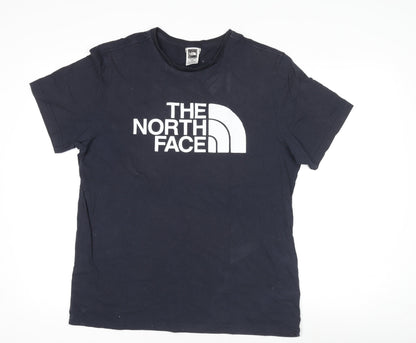 The North Face Mens Black Regular Fit Cotton Logo T-Shirt M