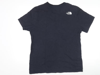 The North Face Mens Black Regular Fit Cotton Logo T-Shirt M