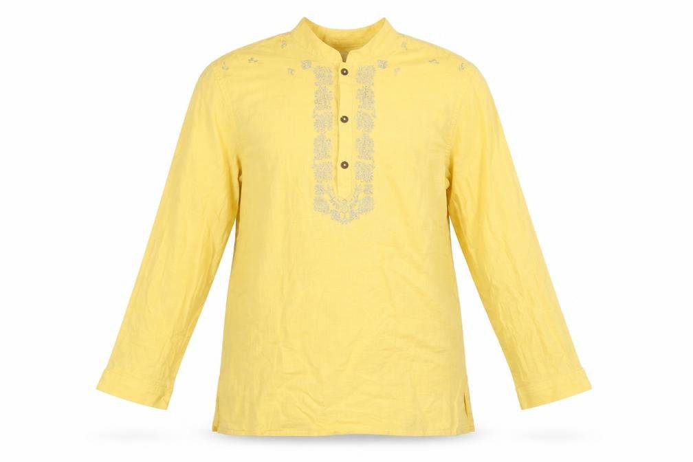 Girls UK Size 10 Years NEXT Yellow Tunic Blouse