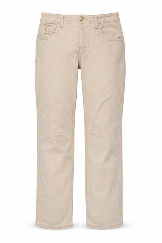 Front view of Justice Jeans Beige Straight Leg Juniors 16 Regular Teen girls’ cotton blend