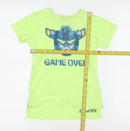 Boys UK Size 5 Years NEXT Green Basic T-Shirt