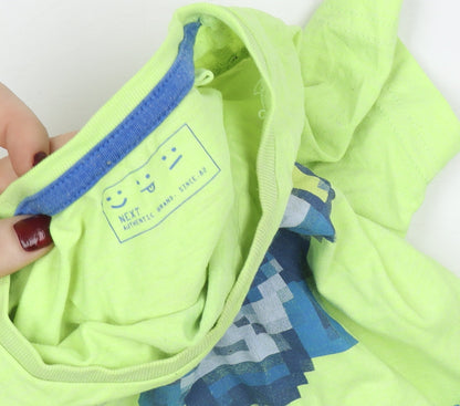 Boys UK Size 5 Years NEXT Green Basic T-Shirt