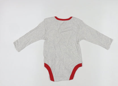 Disney Primark Grey Christmas Mickey & Minnie Baby Babygrow 6-9 Months