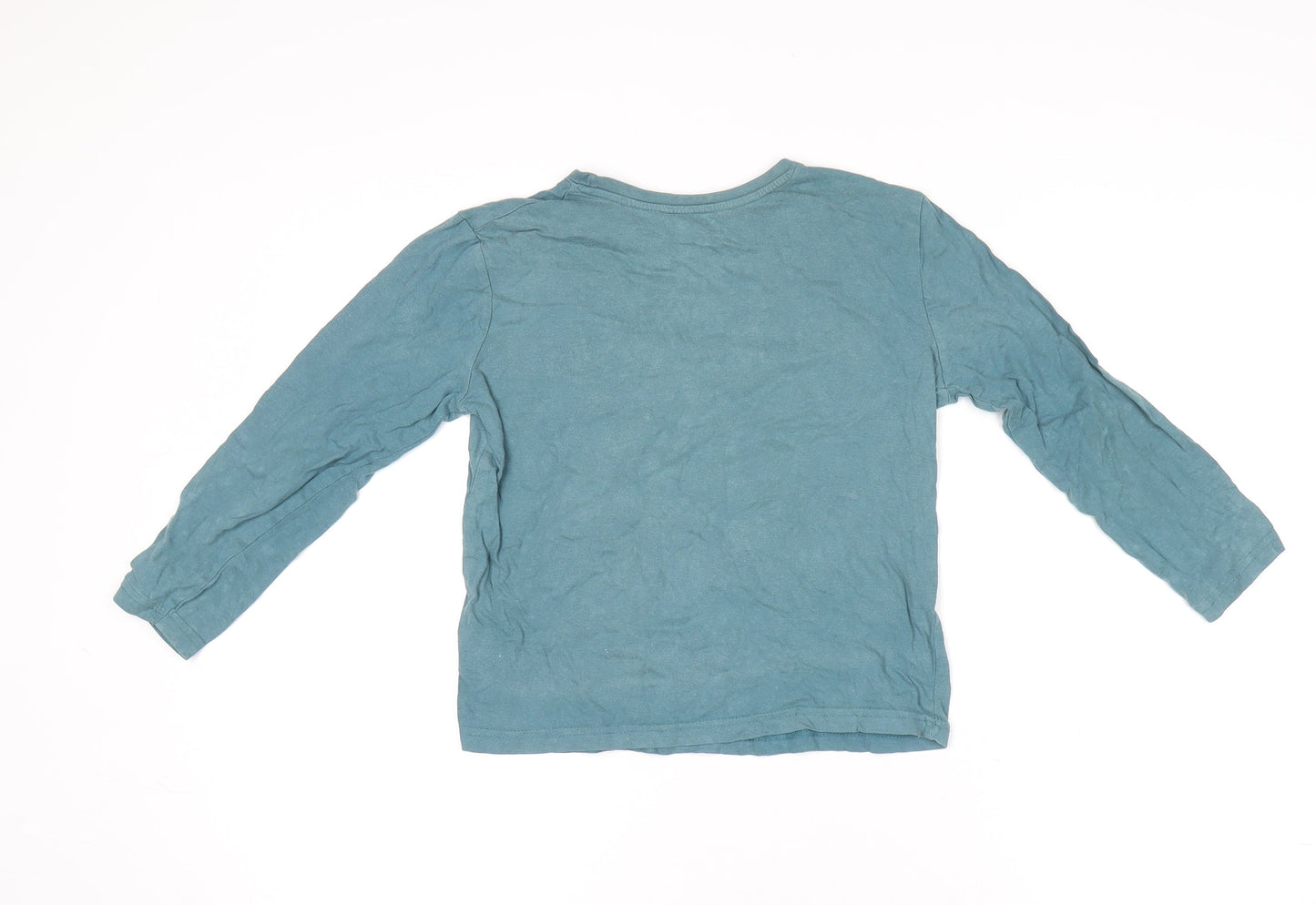 Boys UK Size 5-6 Years Mothercare Blue Basic T-Shirt