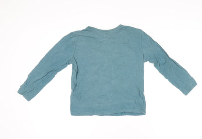 Boys UK Size 5-6 Years Mothercare Blue Basic T-Shirt