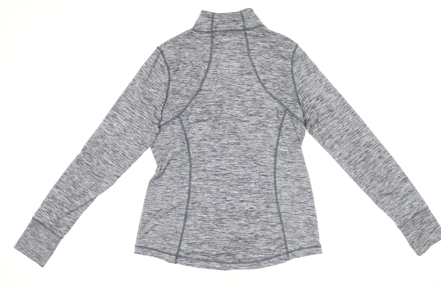Marks and Spencer Women Grey Long Sleeve Full Zip Activewear Top Size 16