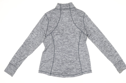 Marks and Spencer Women Grey Long Sleeve Full Zip Activewear Top Size 16