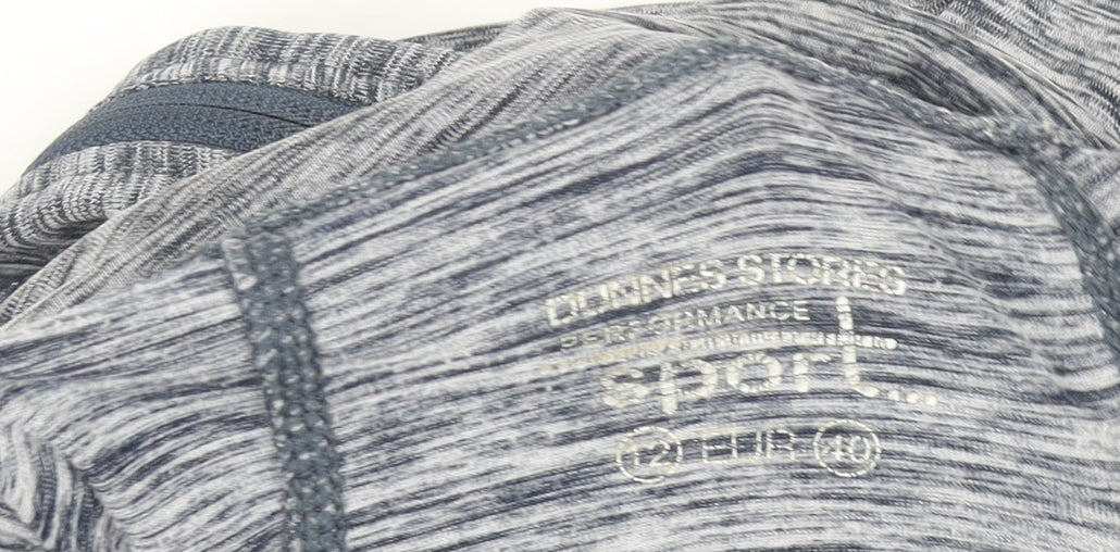 Marks and Spencer Women Grey Long Sleeve Full Zip Activewear Top Size 16