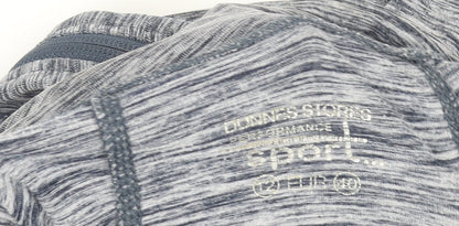 Marks and Spencer Women Grey Long Sleeve Full Zip Activewear Top Size 16