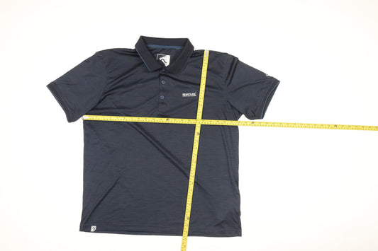 Mens UK Size XL Regatta Great Outdoors Blue HikingGym & TrainingWalking Polo