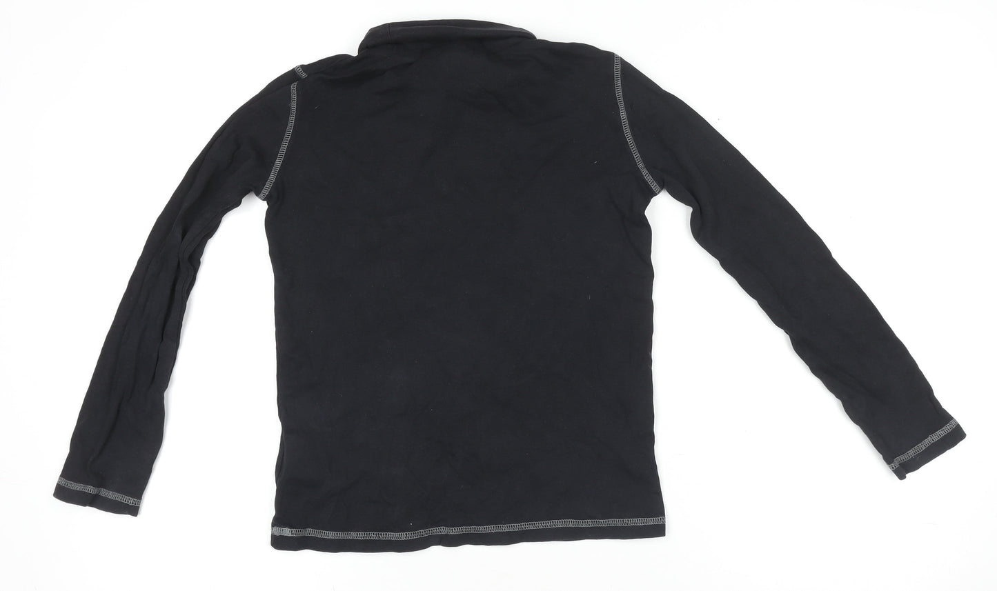 Boys UK Size 10-11 Years Crivit Black Jersey T-Shirt