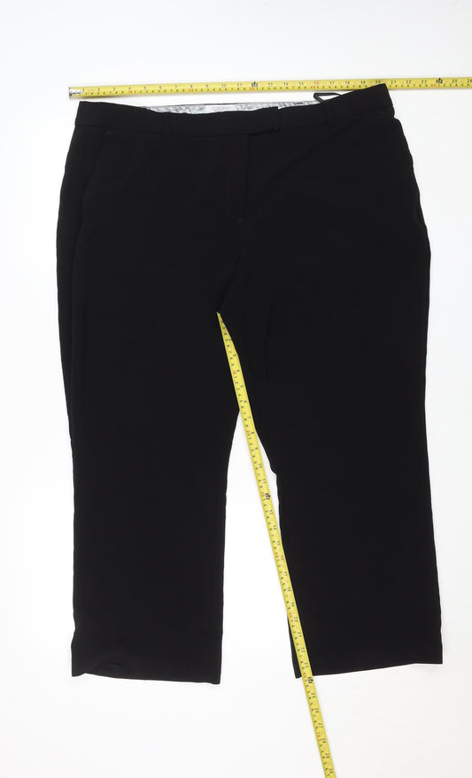 Principles Petite Women's Black Size 20 Straight Leg Dress Trousers
