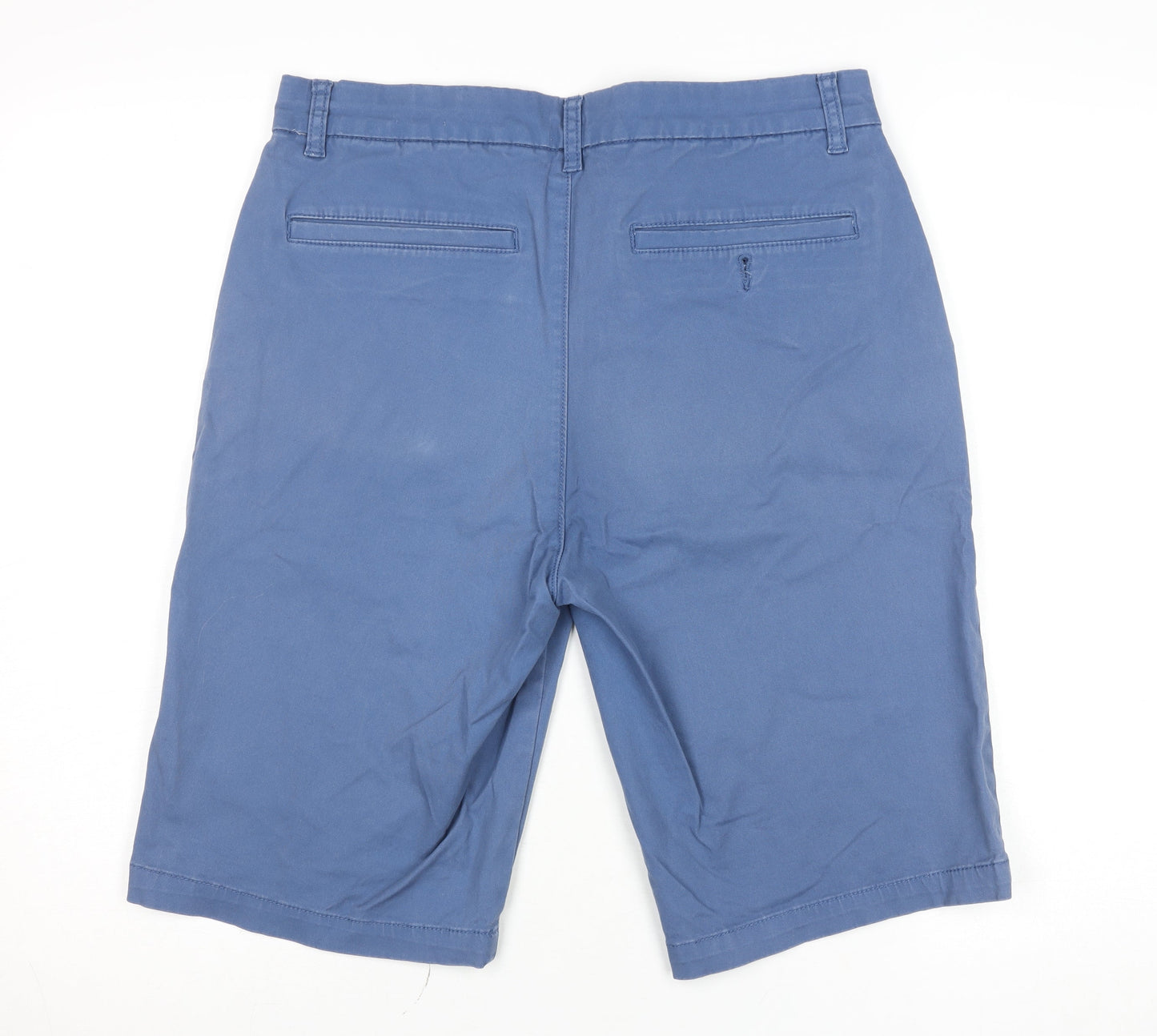 Dunnes Stores Men's Blue Chino Shorts 32in Waist Cotton Blend Casual