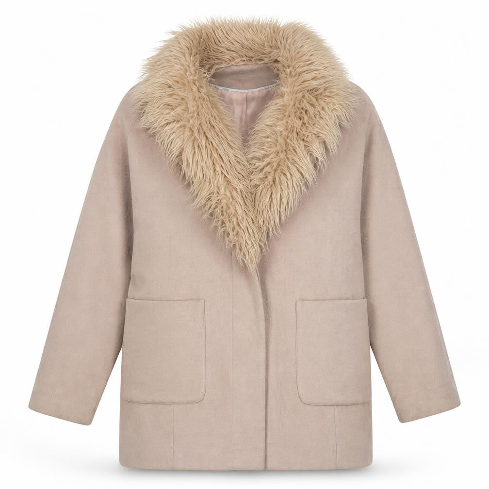 Womens UK Size 14 Select Beige Overcoat