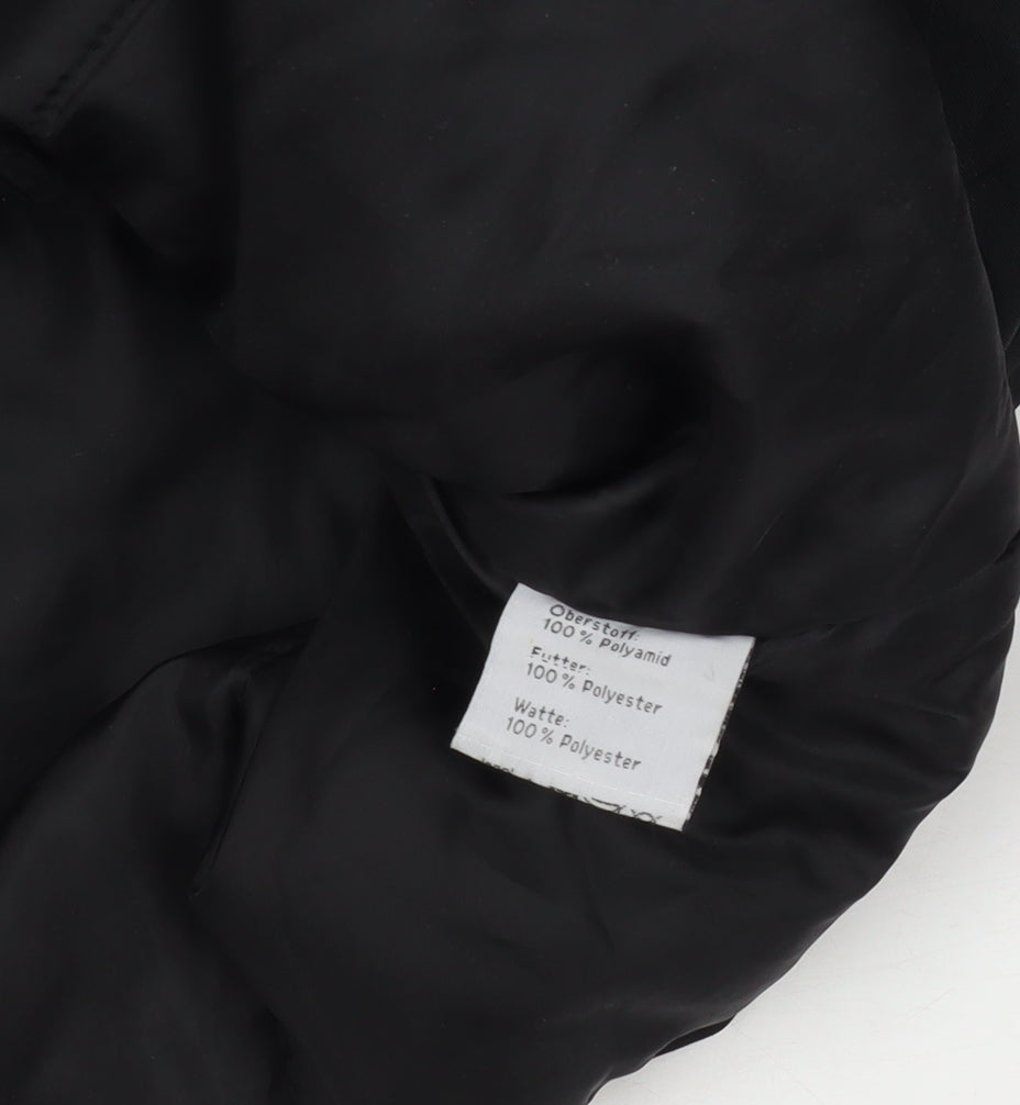 Mens UK Size M Crane Black Parka Coat