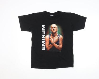 X-Ray Mens Black Eminem Graphic Band T-Shirt Cotton Size M