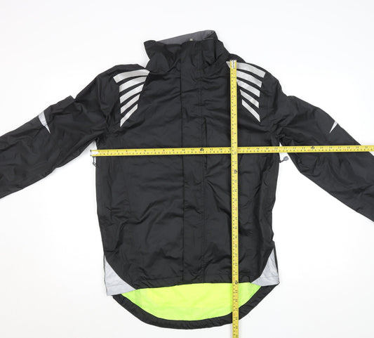 Crane Men's Black Small Cycling Windbreaker Jacket 34-36in