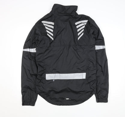 Crane Men's Black Small Cycling Windbreaker Jacket 34-36in