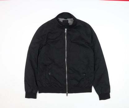 Mens UK Size L River Island Black Bomber Jacket