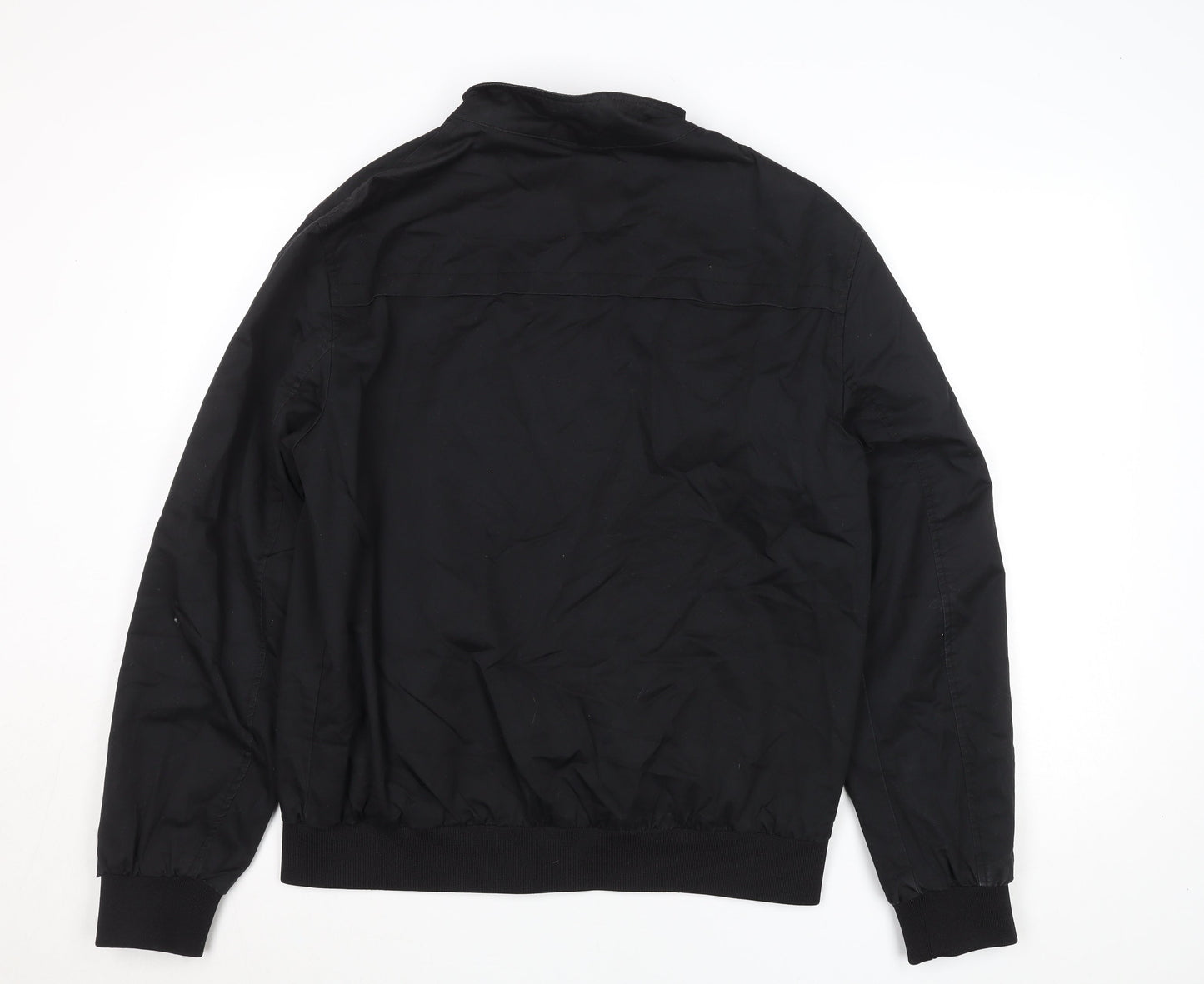 Mens UK Size L River Island Black Bomber Jacket