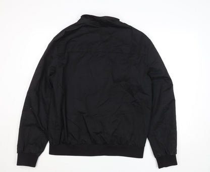 Mens UK Size L River Island Black Bomber Jacket