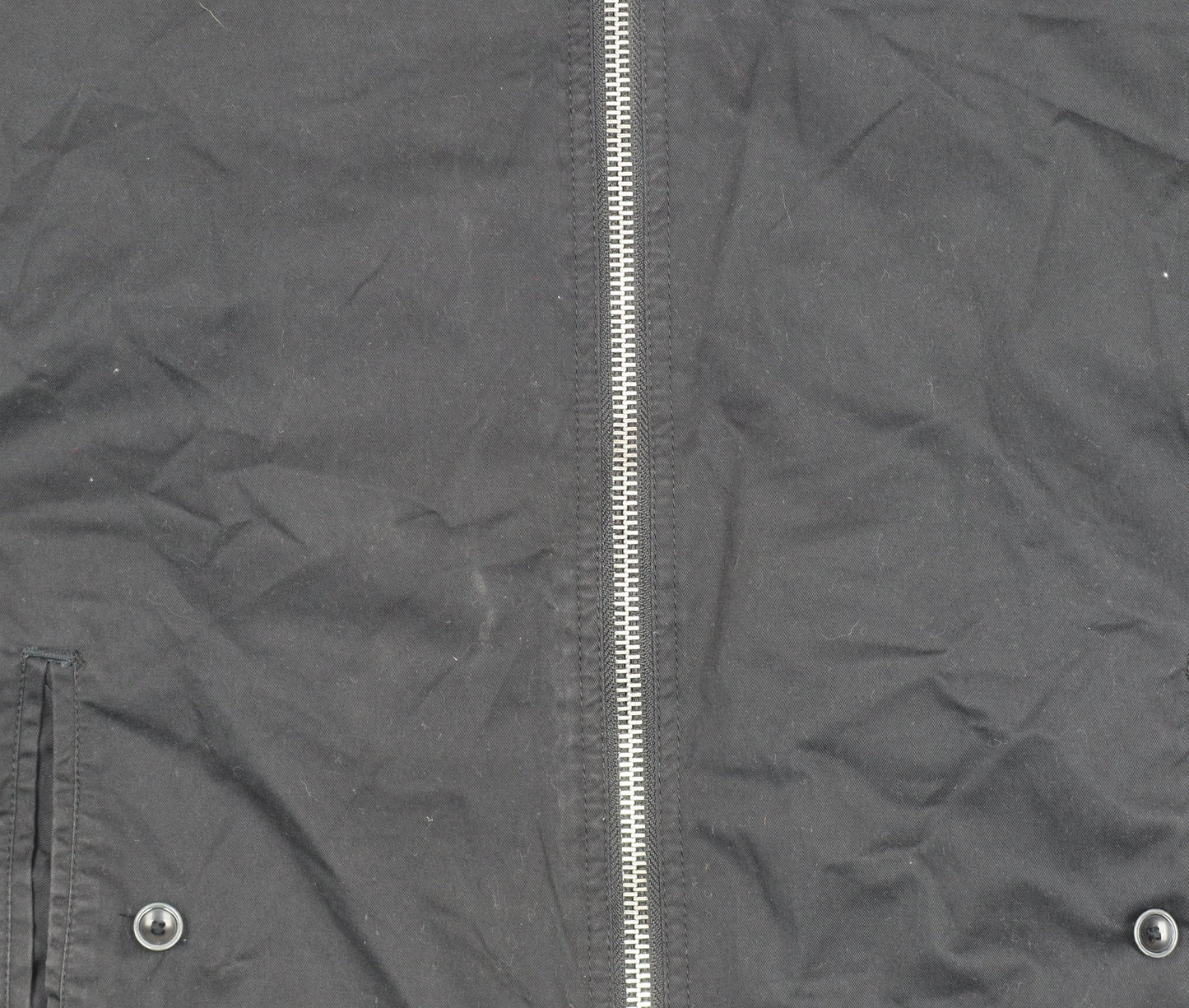 Mens UK Size L River Island Black Bomber Jacket