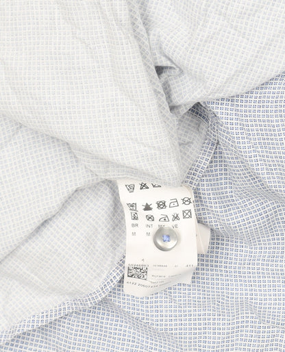 Mens UK Collar Size M Boss Smart Blue  Dress Shirt