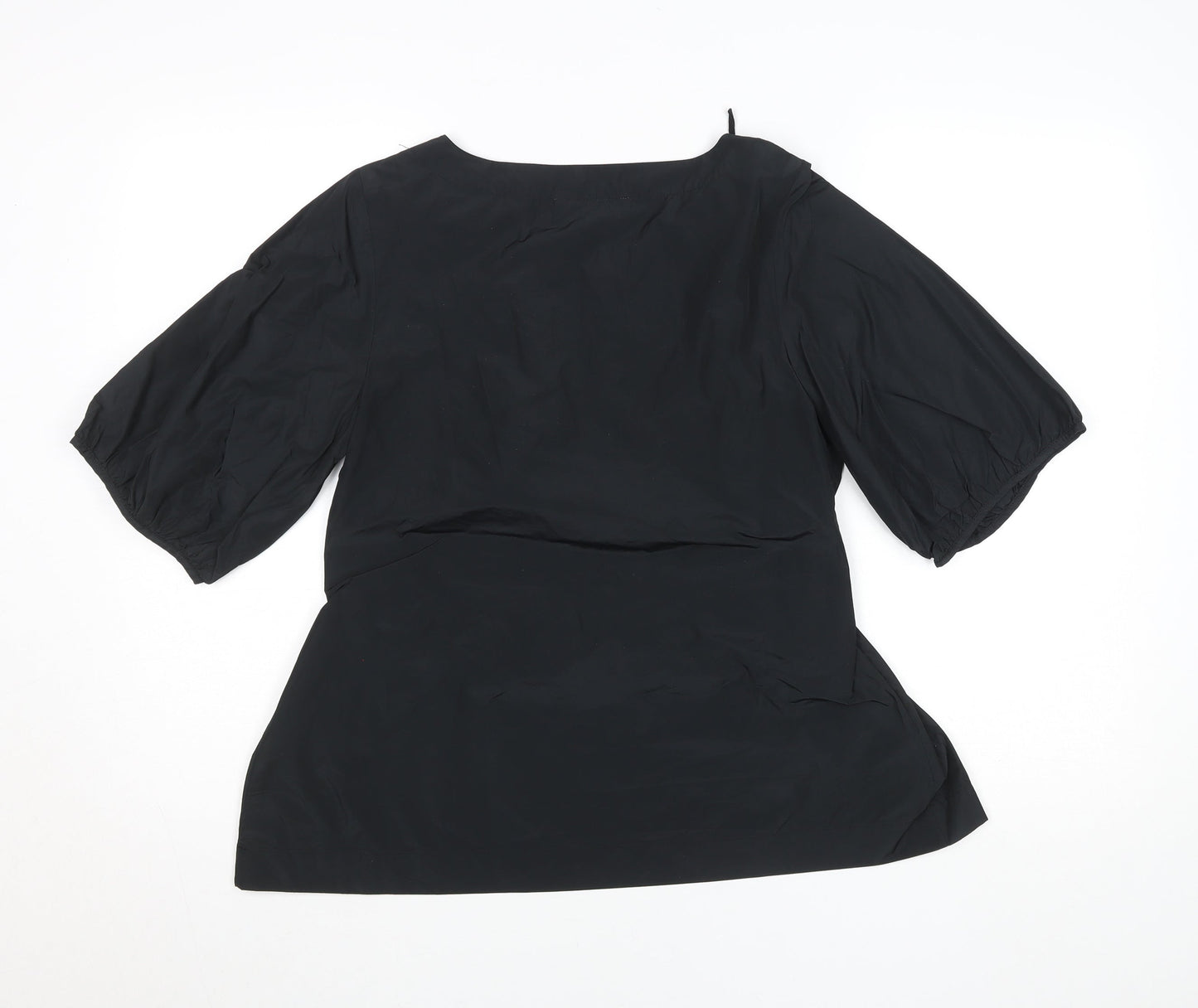 Womens UK Size 8 Carolyn Donnelly Black Tunic Blouse