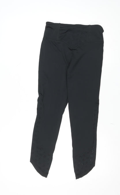Womens UK Size S Dunnes Stores Slim Fit Capri Black Leggings