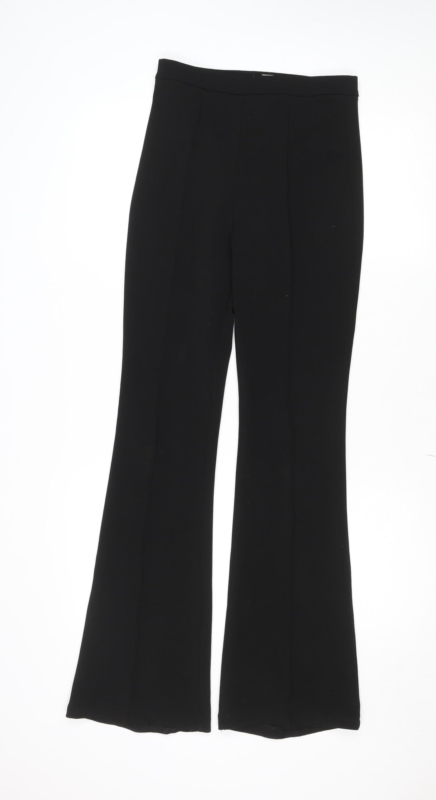 Womens UK Size S IVYI Slim Fit Dress Pants Black Trousers