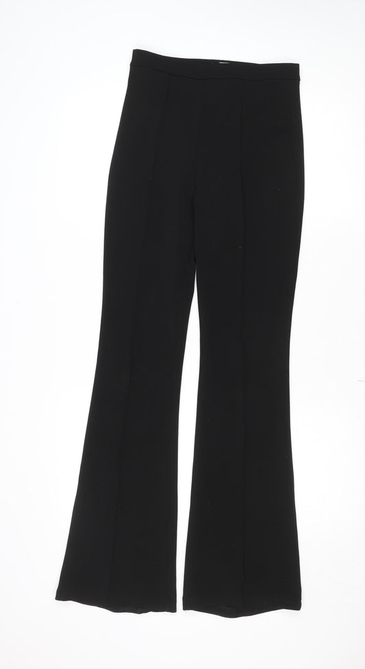 Womens UK Size S IVYI Slim Fit Dress Pants Black Trousers