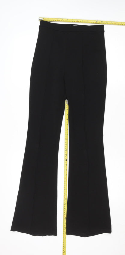 Womens UK Size S IVYI Slim Fit Dress Pants Black Trousers