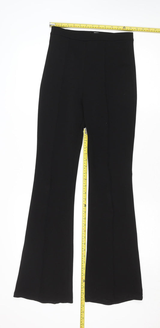Womens UK Size S IVYI Slim Fit Dress Pants Black Trousers