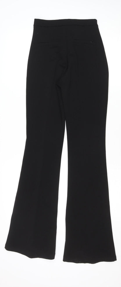 Womens UK Size S IVYI Slim Fit Dress Pants Black Trousers