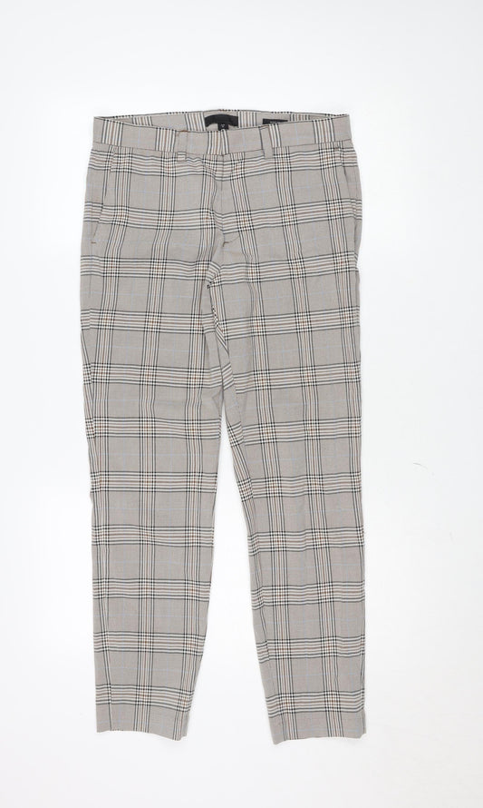 Womens UK Size 29 H&M Slim Fit Chino Brown Trousers
