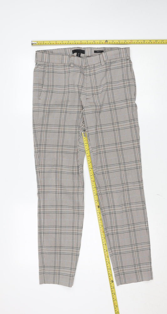 Womens UK Size 29 H&M Slim Fit Chino Brown Trousers