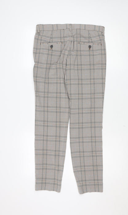 Womens UK Size 29 H&M Slim Fit Chino Brown Trousers