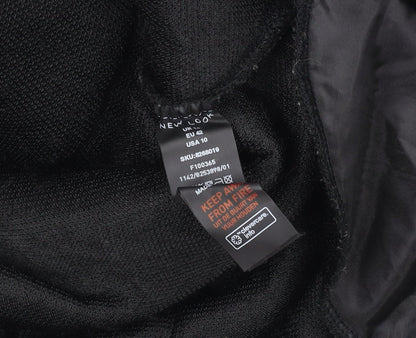 New Look Women's Black Fleece Button Jacket Size 14