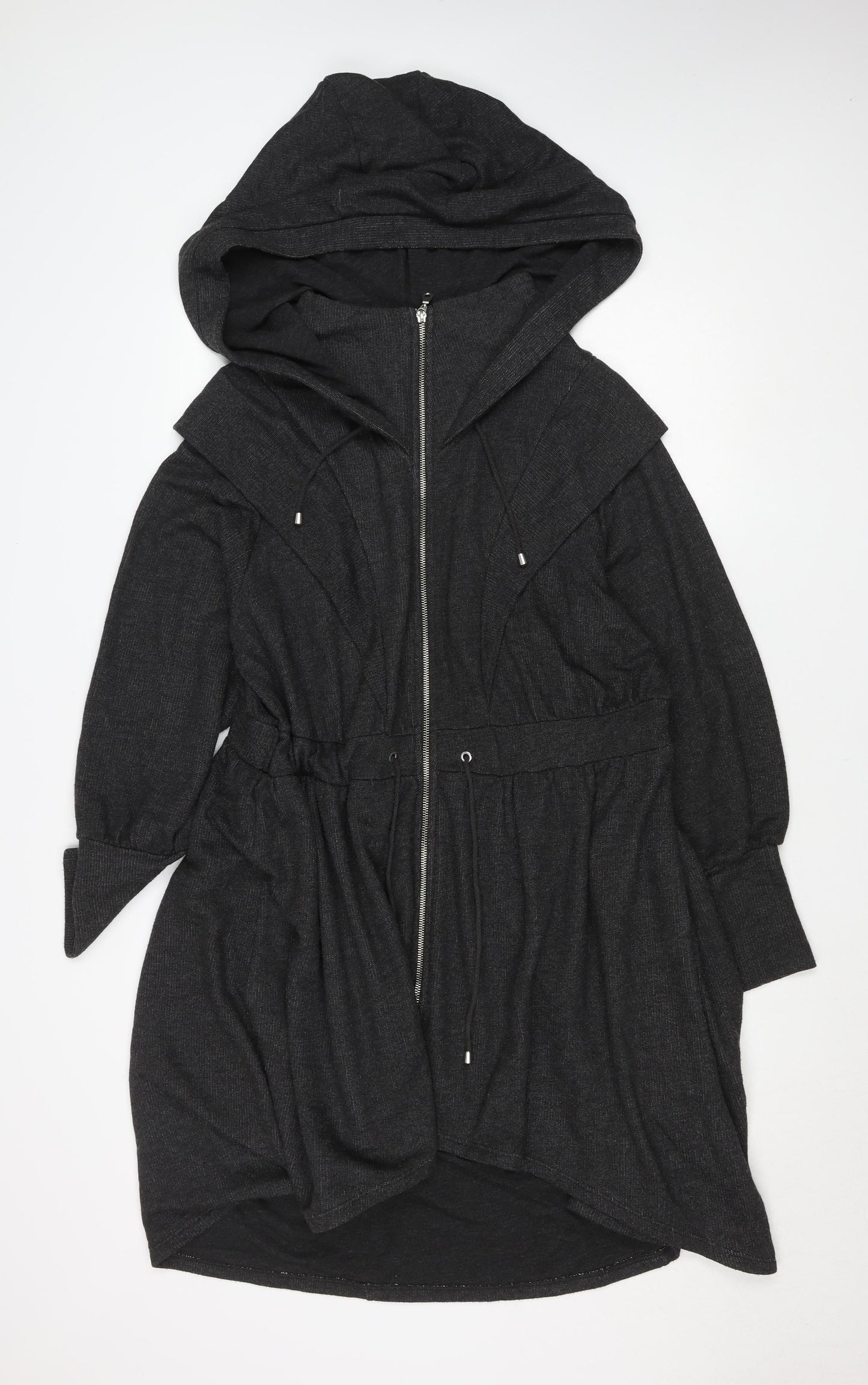 George Women’s Grey Hooded Belted Coatigan Size 18 Long Sleeve