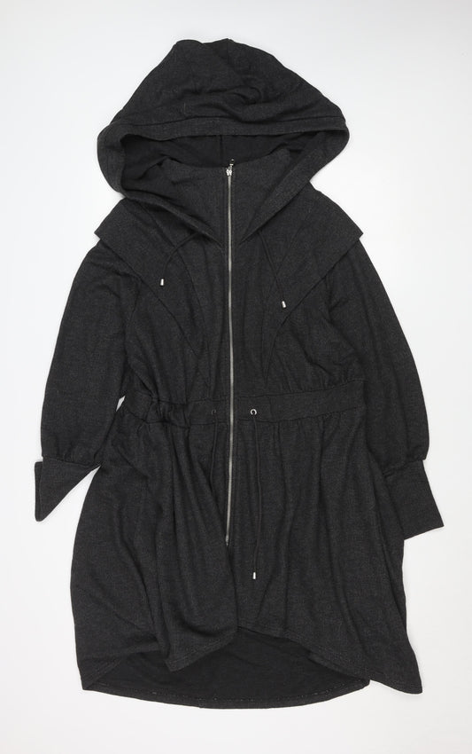 George Women’s Grey Hooded Belted Coatigan Size 18 Long Sleeve