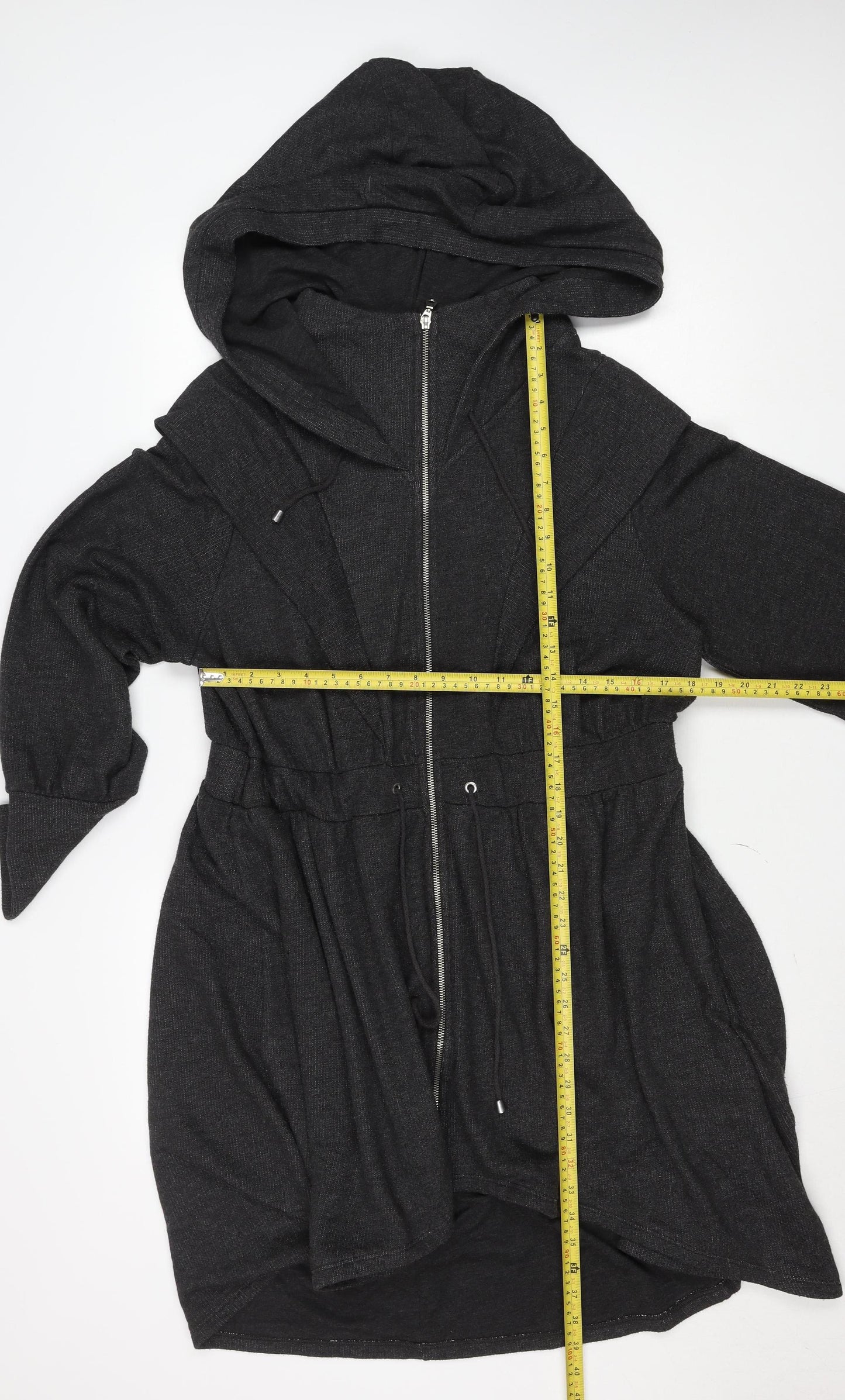 George Women’s Grey Hooded Belted Coatigan Size 18 Long Sleeve