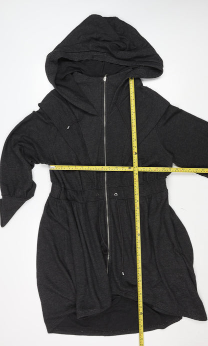 George Women’s Grey Hooded Belted Coatigan Size 18 Long Sleeve