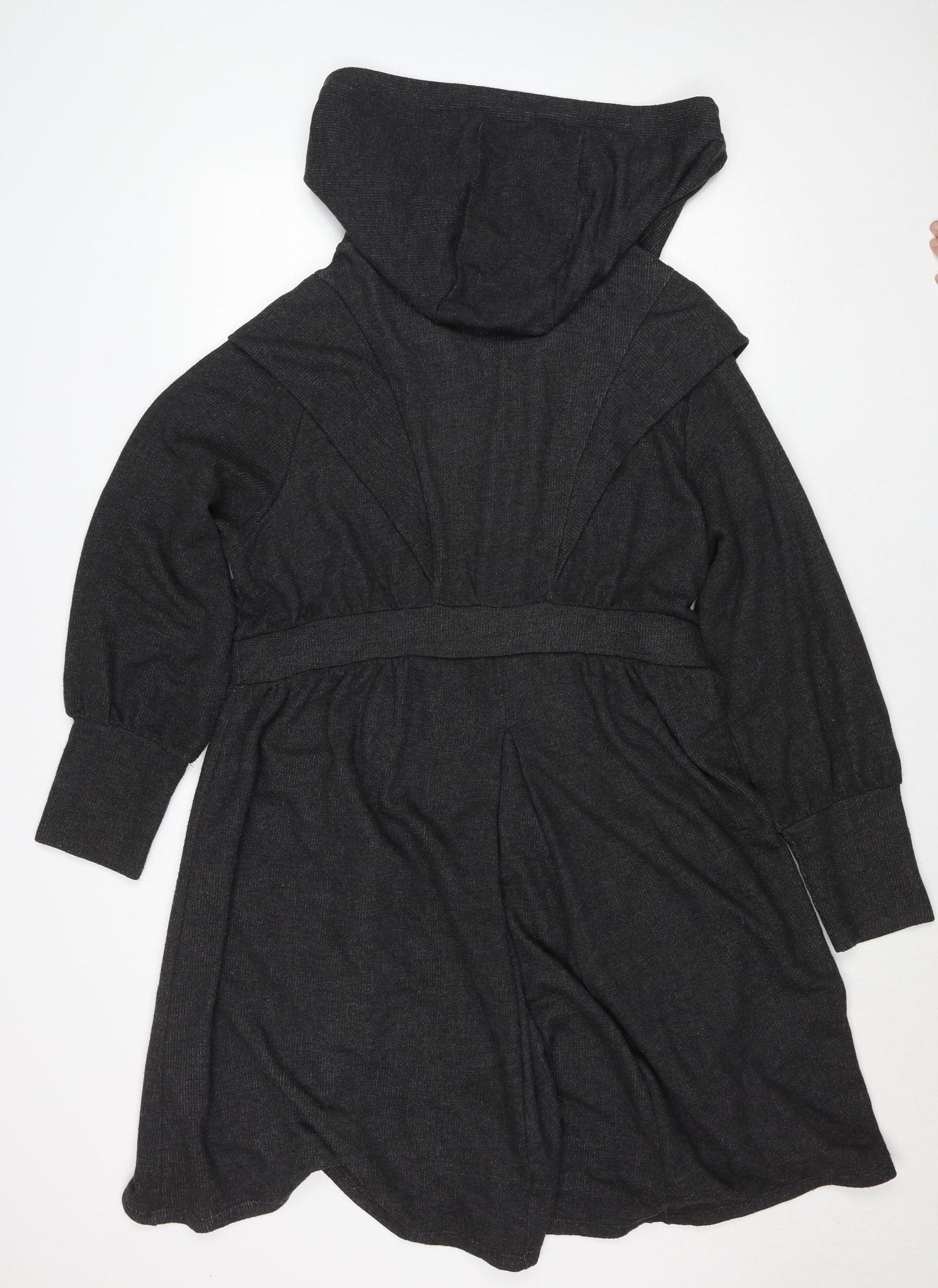 George Women’s Grey Hooded Belted Coatigan Size 18 Long Sleeve