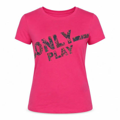 Womens UK Size XS Only Play Pink Basic T-Shirt