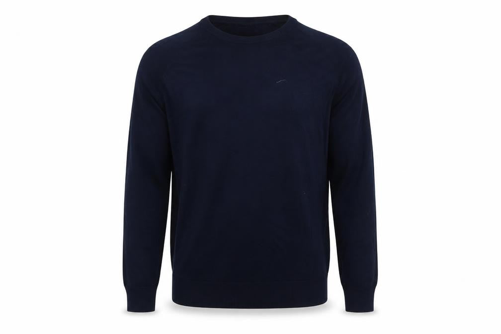 Dunnes Men’s Navy Blue Large Pullover Jumper Crew Neck Knitwear